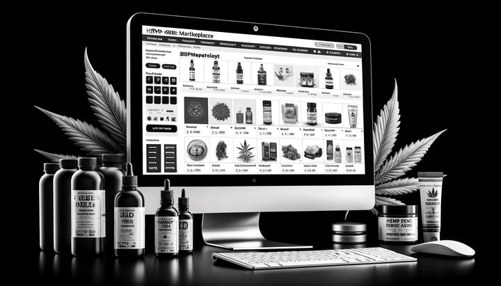 a phone opening up the amazon retailer's app to purchase CBD products online